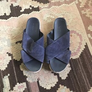 Vince Suede Espadrille Slides